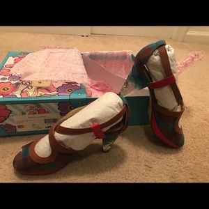 Plaid Crystal Heeled Shoes by Poetic License